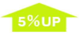 約5%ずつ増量を示すインフォグラフィック